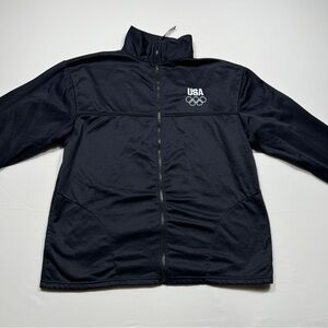 Men's Navy Lightweight Full-Zip Jacket with USA Logo size Xl